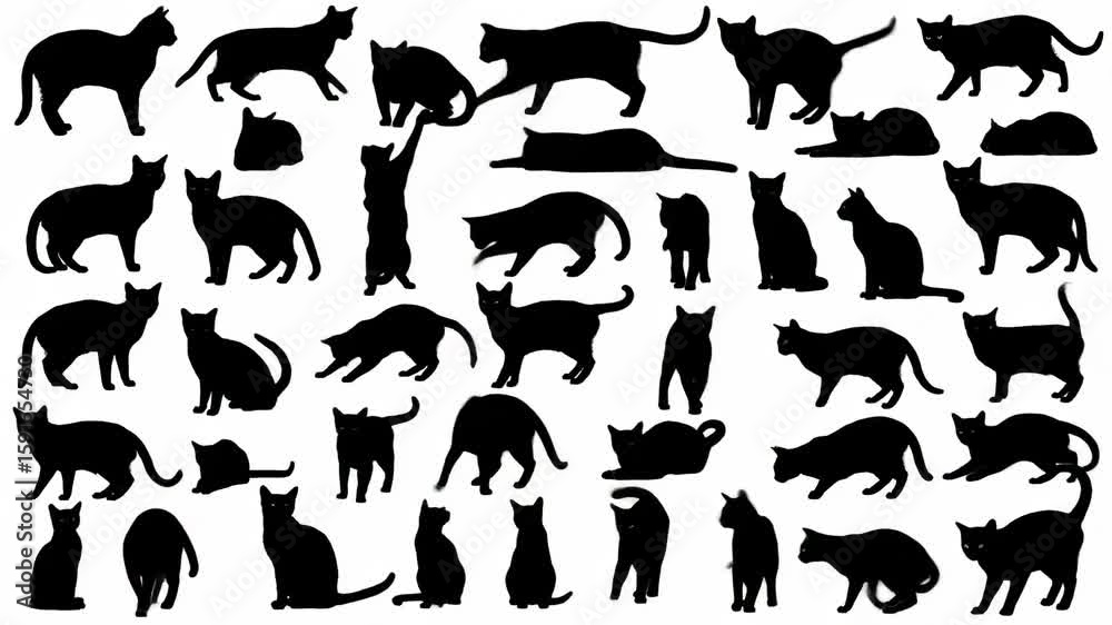 Black cat silhouettes (1)