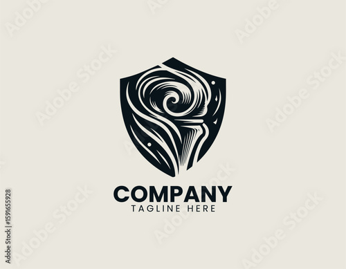 Healthy Knee Joint Bone Protection Medical Orthopedic Vector Logo Design