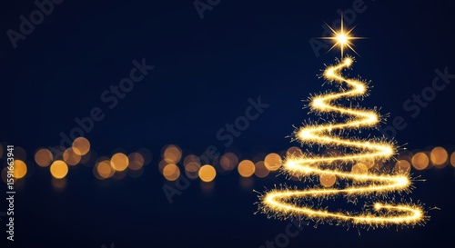 Sparkling christmas tree 