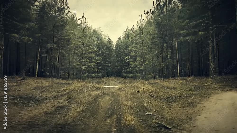 Two paths diverging in a dense forest