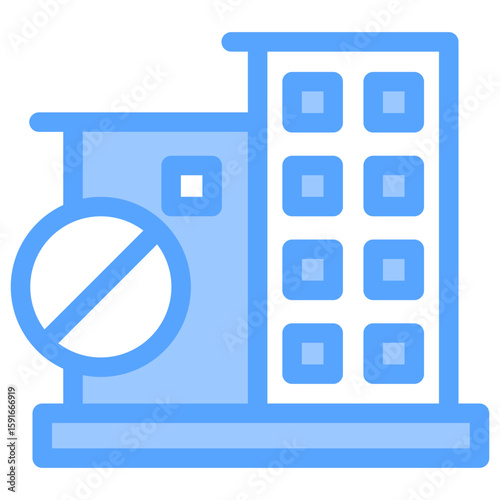 Closure Blue Icon
