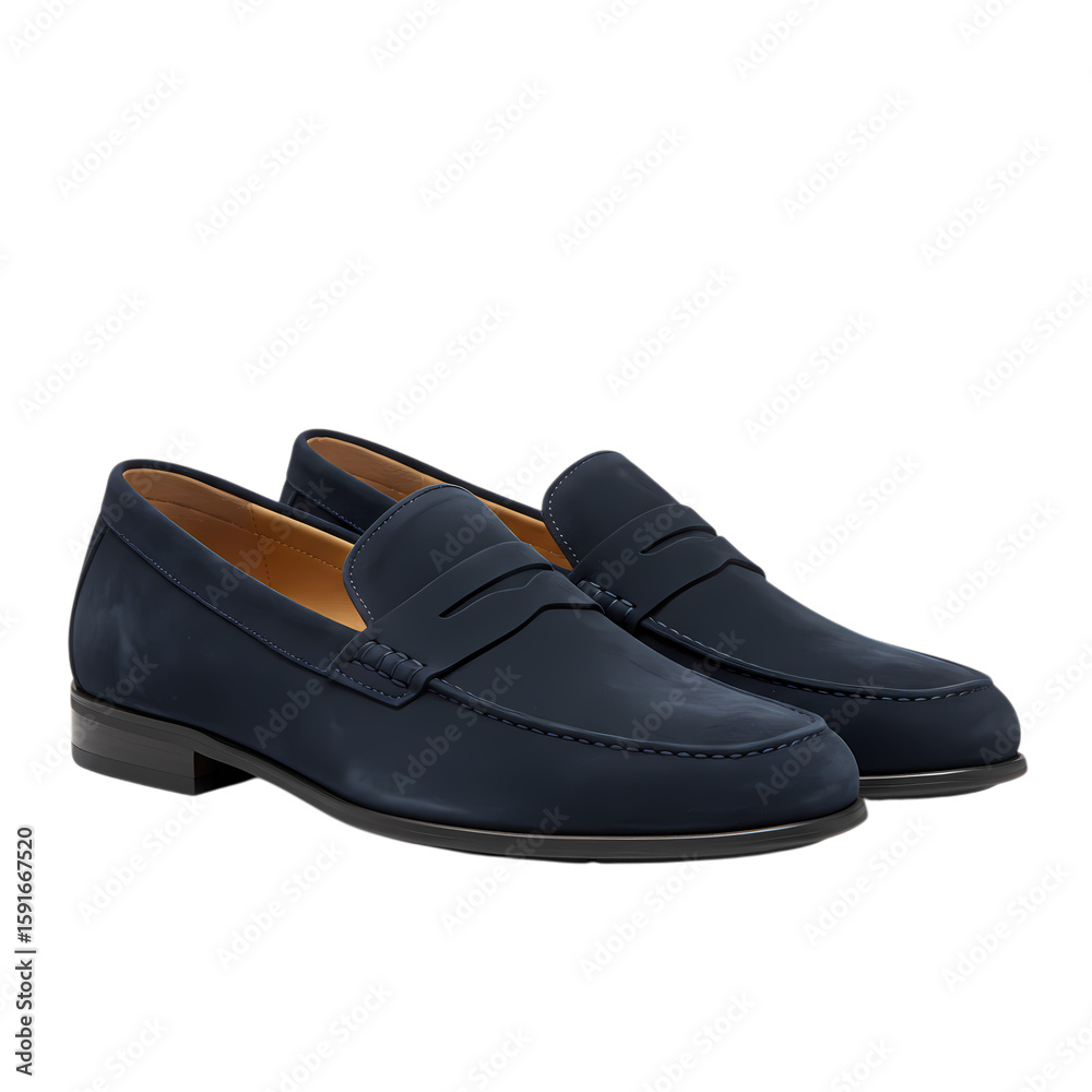 Men's Suede Loafers: Navy Blue Penny Loafers for Style Men's Suede Loafers: Navy Blue Penny Loafers for Style