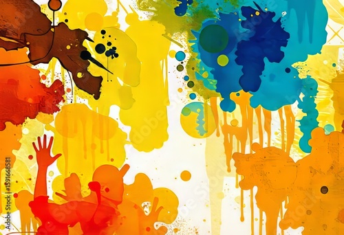 Abstract Texture Using paint ink or other materials to create an