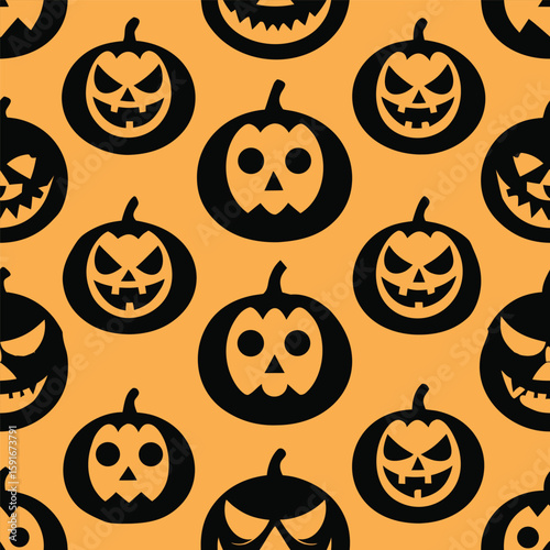 halloween seamless pattern