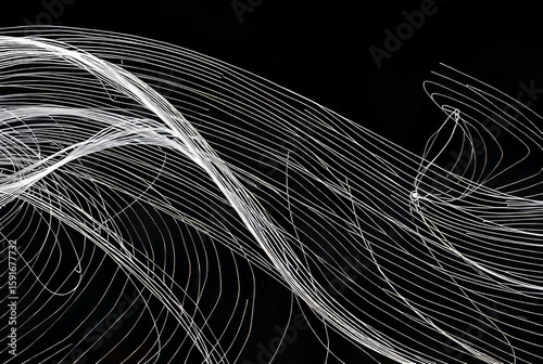 Line Dance An array of lines in different thicknesses and angles