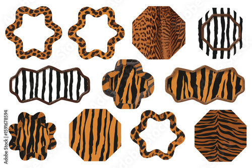 A delicious vector seamless pattern of assorted animal head cookies