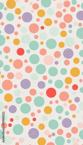 Minimalist Multicolor Dot Art