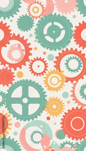 Abstract Gear Background