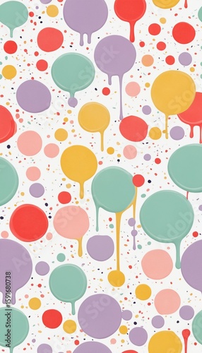 Bright Dotted Seamless Wallpaper
