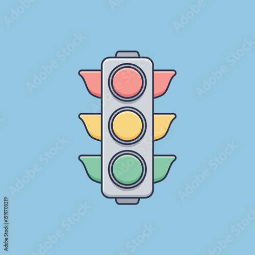 traffic light on the green