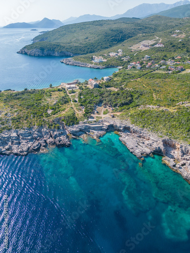 Aerial View of RT Veslo Camp and Rocky Beach