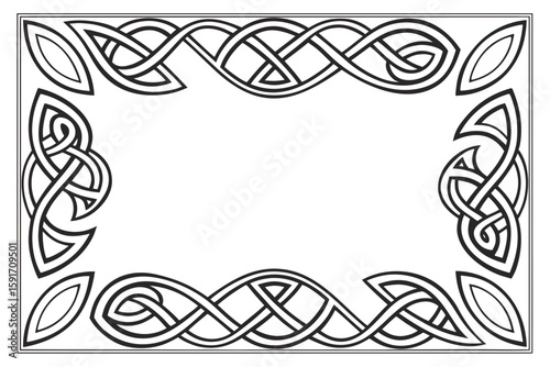 Celtic Ornament Border for Festivals vector illustration