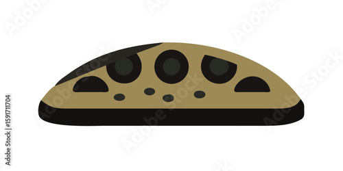 Pizza Flat Design Street Food Icon
