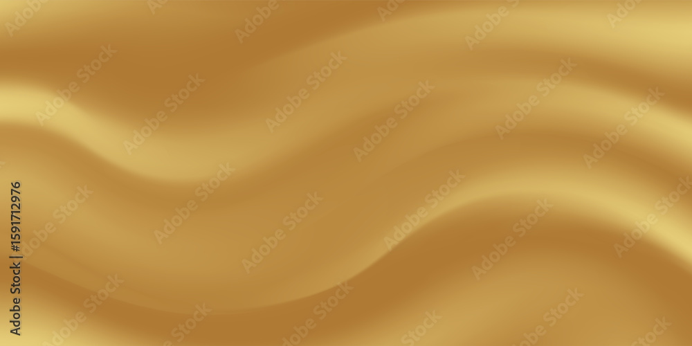 Fototapeta premium Gold abstract blurred gradient background with curtain pattern. Vector Mesh