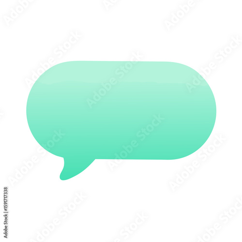 geometric shapes modern Chat Bubble Icon.