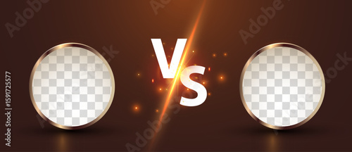 Modern versus background with podiums and rays effects. Vector illustration