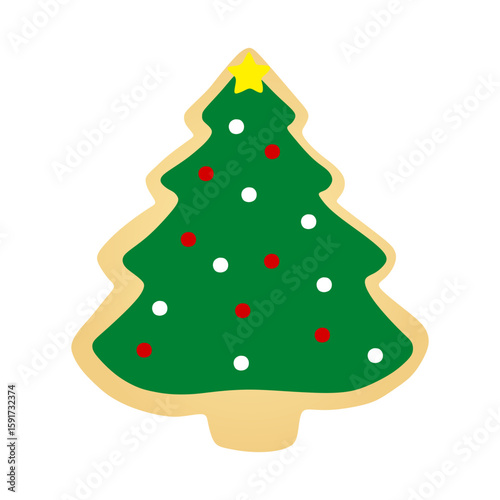 Wallpaper Mural christmas tree cookie vector Torontodigital.ca