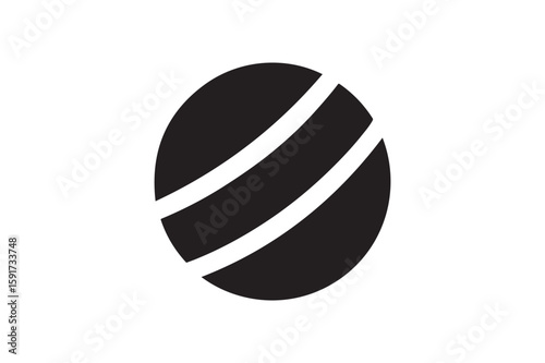 Baby Rattle Ball icon silhouette vector with white background