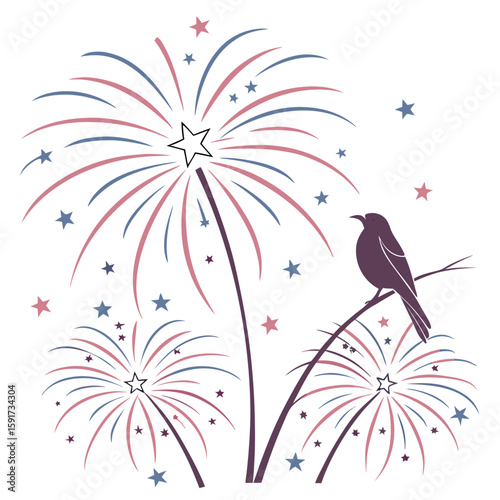 Transparent Fireworks Element. Sparkles Star. Radiance flash rays