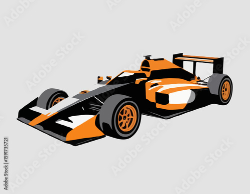 Motorsport car racing . Sports race concept