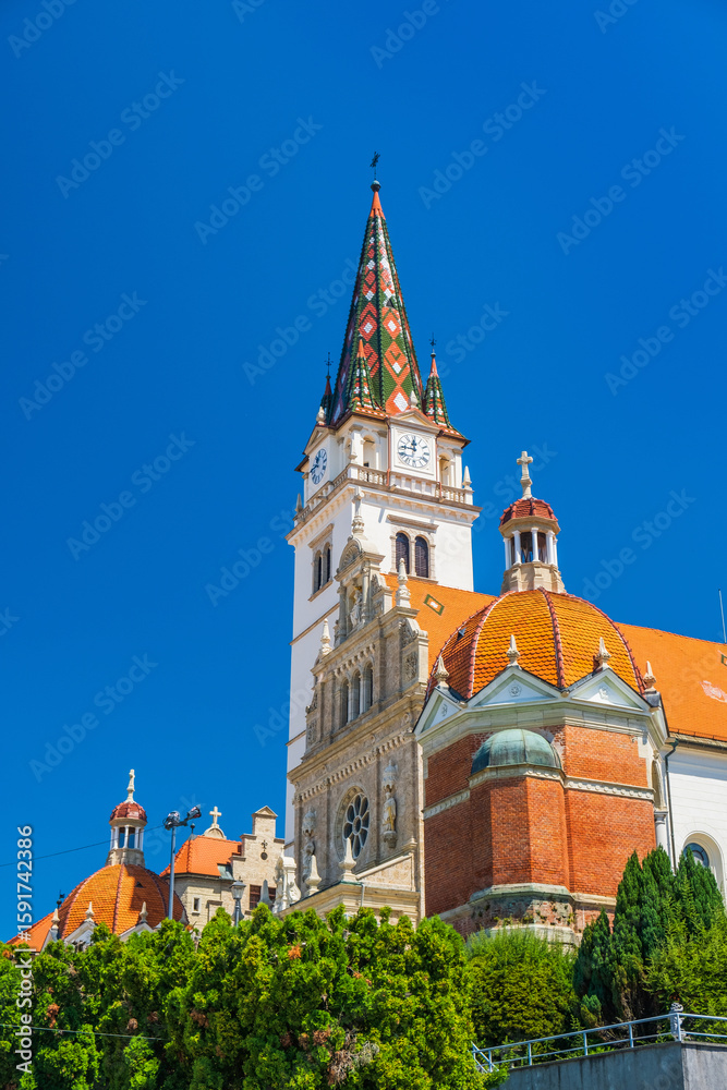 Obraz premium Church of Blessed Virgin Mary in Marija Bistrica, Croatia, popular catholic sanctuary 