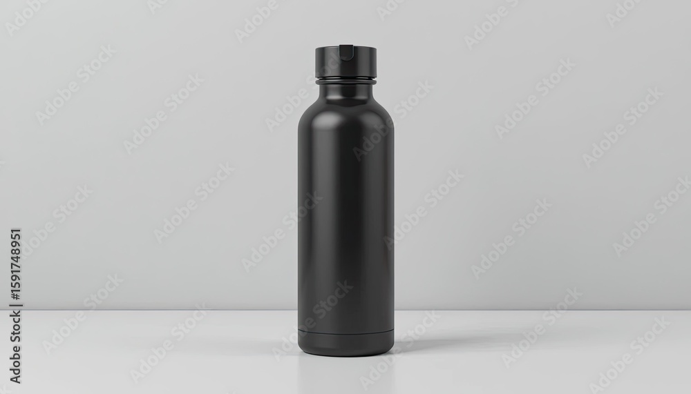 Wine bottle on black background isolated simple design Wine bottle on black background isolated simple design