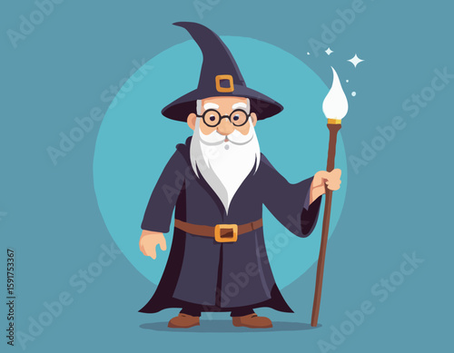 Cartoony wizard