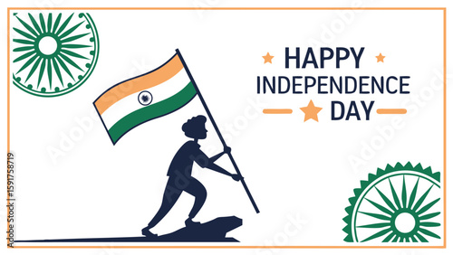 Indian independence day graphic
