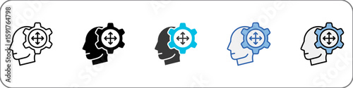 Flexibility Icon Pack Multistyle Illustration