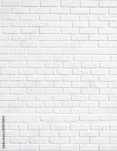 White brick wall texture