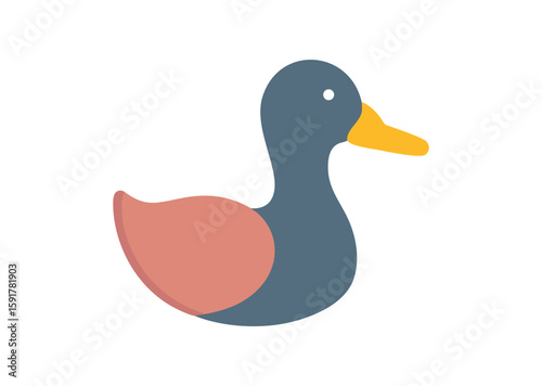 Duck Vector, Duck Icon Illustration