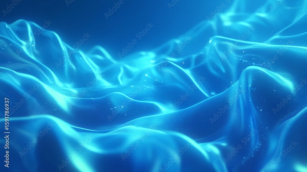 Obraz premium Abstract Blue Wave Pattern Creates a Serene and Calm Visual Experience