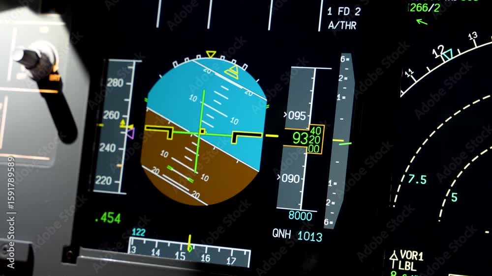 Up-close look at the Airbus A320 cockpit controls and instruments vídeo ...