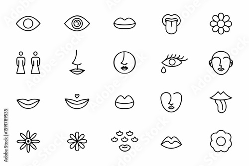 A graceful bundle featuring side profiles, frontal faces, and abstract expressions of women in clean single-line style. Perfect for posters, fashion branding, and body art
