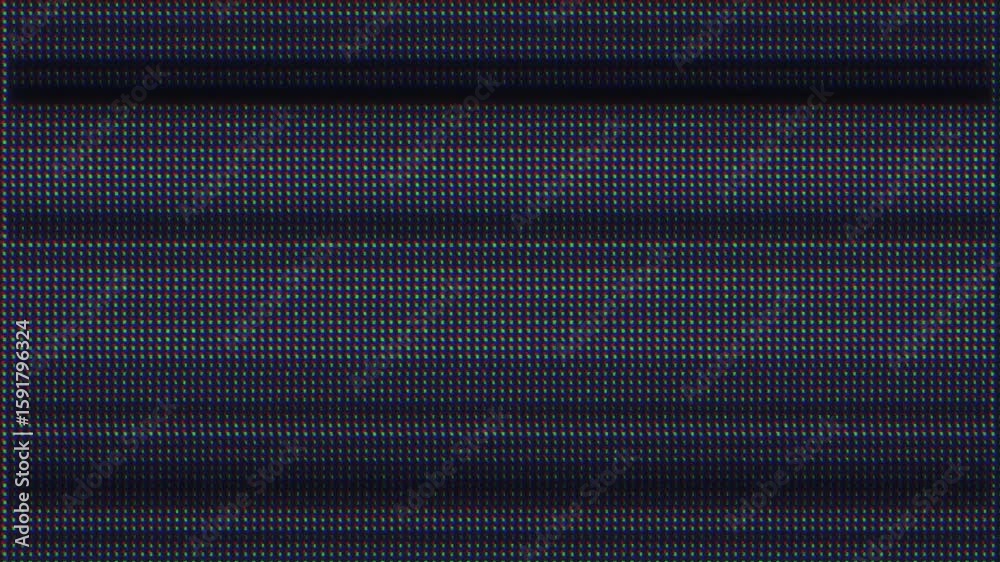 Abstract CRT screen with distortion and glitch noise for retro digital aesthetics. 