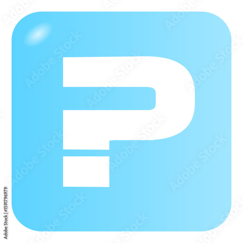 A Blue Vector Help Button.