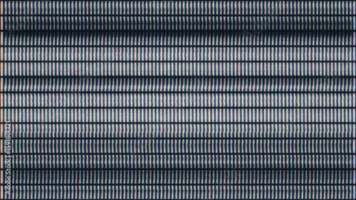 Abstract CRT screen with distortion and glitch noise for retro digital aesthetics. 
