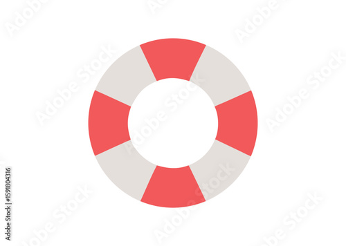 Lifebuoy ring Vector, Lifebuoy ring Icon Illustration