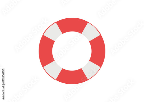 Lifebuoy ring Vector, Lifebuoy ring Icon Illustration