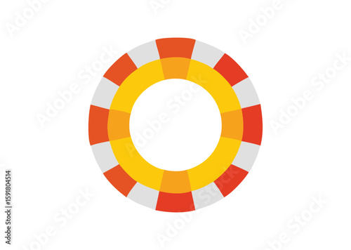 Free Download Lifebuoy ring Vector, Lifebuoy ring Icon Illustration - GFXLoad