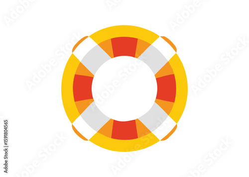 Lifebuoy ring Vector, Lifebuoy ring Icon Illustration