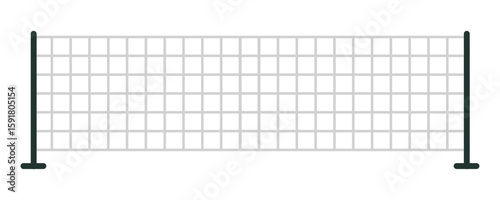 Metal grid fence panel designed for various applications.