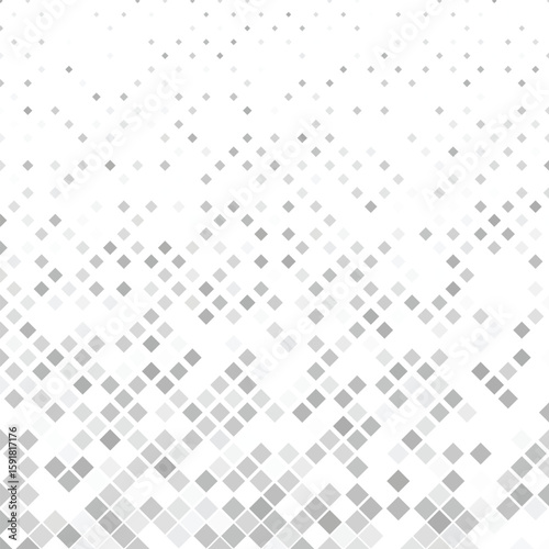 White background square patterns, Grey square geometric pattern background, Geometric background, Abstract geometric background. Vector 3d illustration. Square or pixel grey shapes.