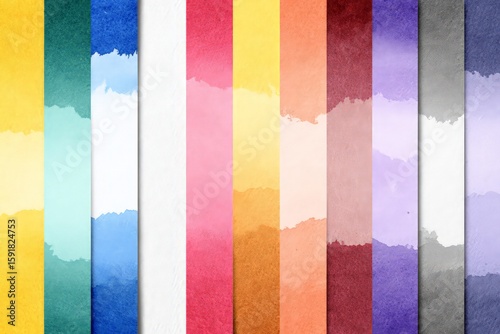 Colorful Watercolor Gradient Stripes Background