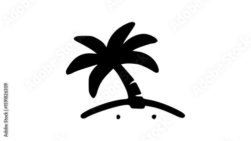 Tropical Palm Tree Summer Paradise video animation