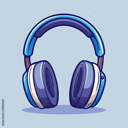 headphones on white background