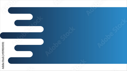 Blue Gradient Background Design with Abstract Random Lines