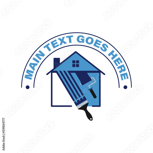 Painting Business Logo Design - Home Paint Logo