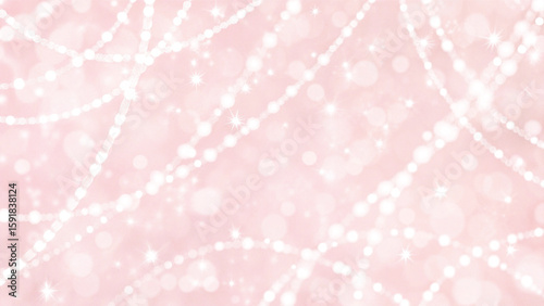 Sparkling pink abstract background with glowing stars, ideal for a bright holiday or winter celebration design