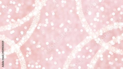 Sparkling pink abstract background with glowing stars, ideal for a bright holiday or winter celebration design